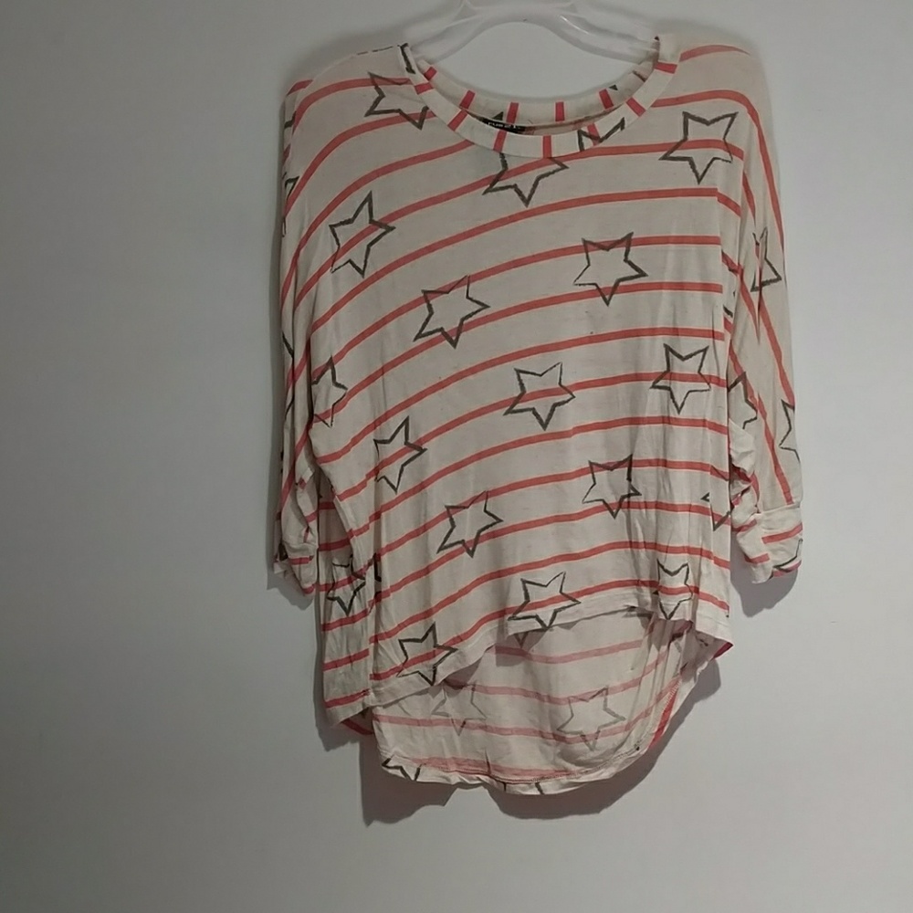 Stars and Stripes Rue21 3/4 Sleeve Shirt